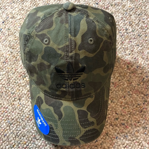 🆕 adidas Originals Forest Camouflage Relaxed Hat - Picture 2 of 8